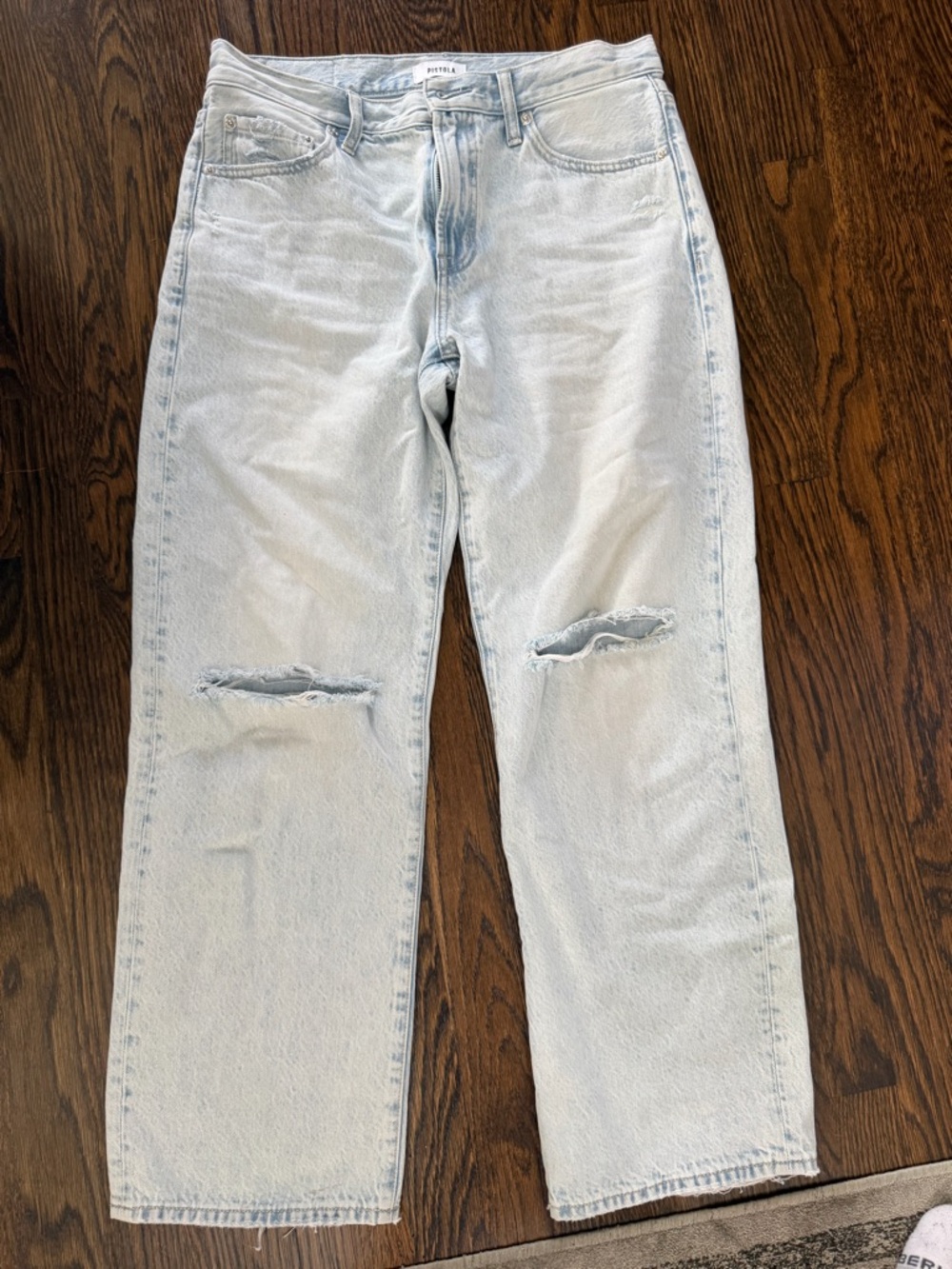 pistola Light Blue Washed Denim Jeans